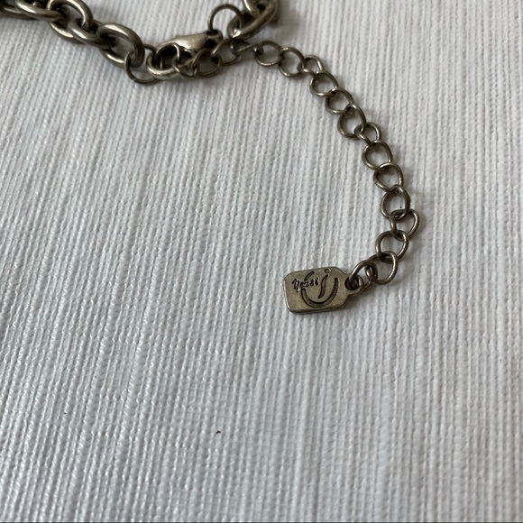 You & I Jewelry You I Silver Tone Necklace Stone Rose Cross Angel